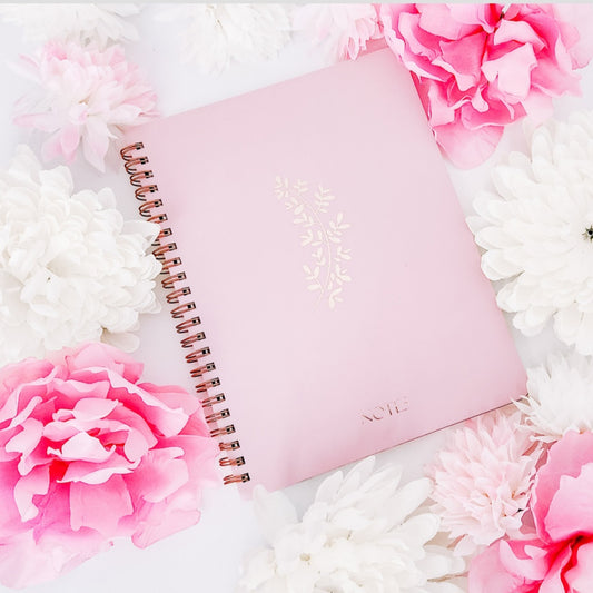 Flower Spiral Notebook Journal