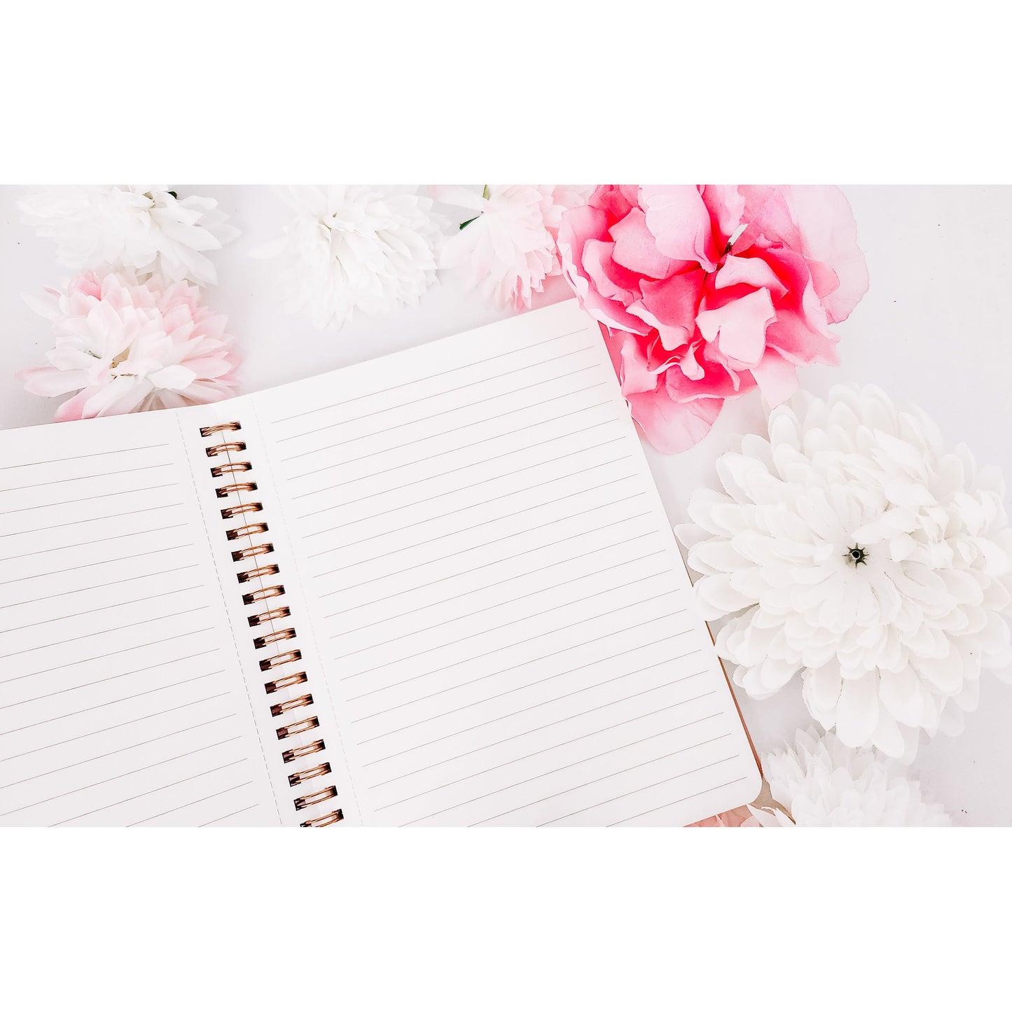 Flower Spiral Notebook Journal